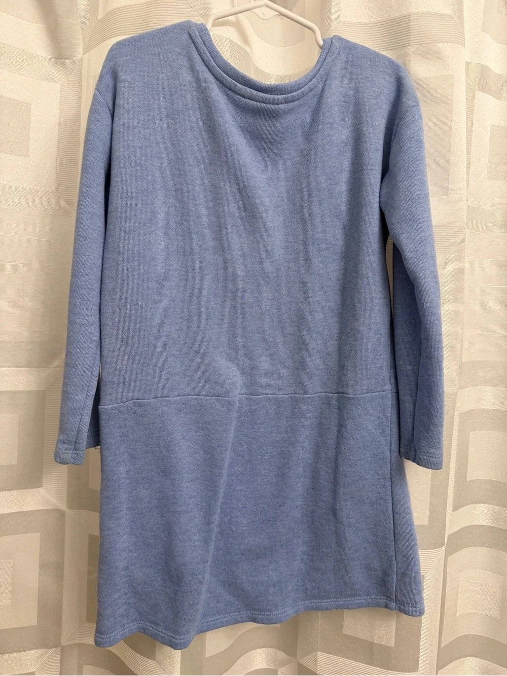 Gymboree blue knit swan dress long sleeve size 5/6